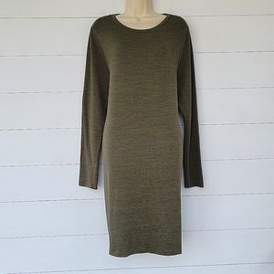 Dip Sweater Dress Olive Green Size XL